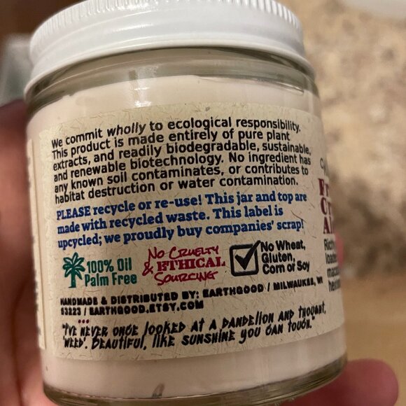 Earthgood 3.5oz Cranberry Face & Body Lotion. Ethical Sustainable Skin Care. New - Picture 3 of 9